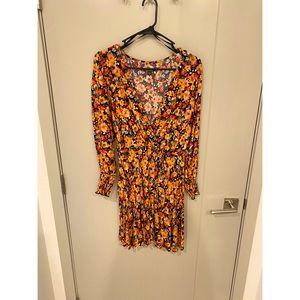 Floral Print Long Sleeve Dress